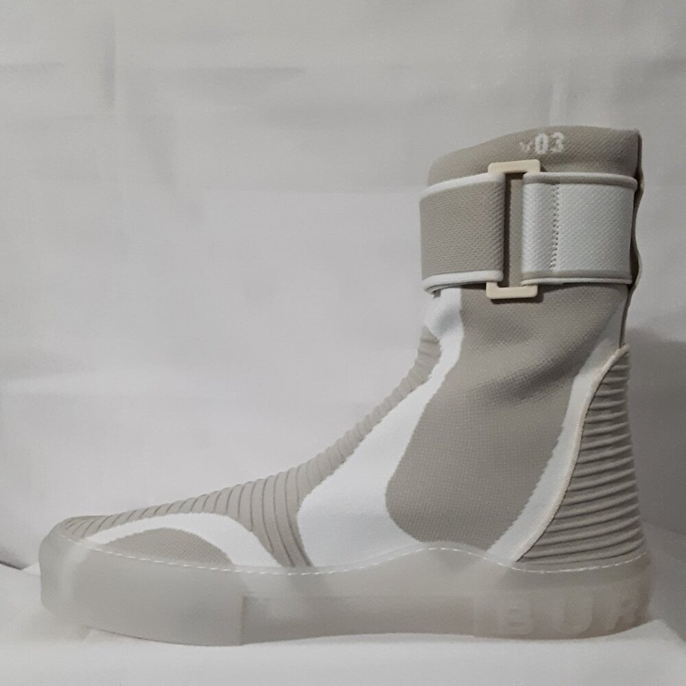 Men's BURBERRY Knit Ankle Boots, Sz. 15 US, 48 EU, UK 14 - Picture 5 of 7